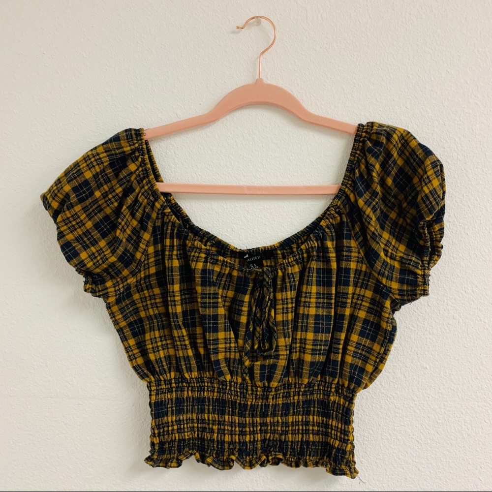 F21 Grunge Milkmaid Top